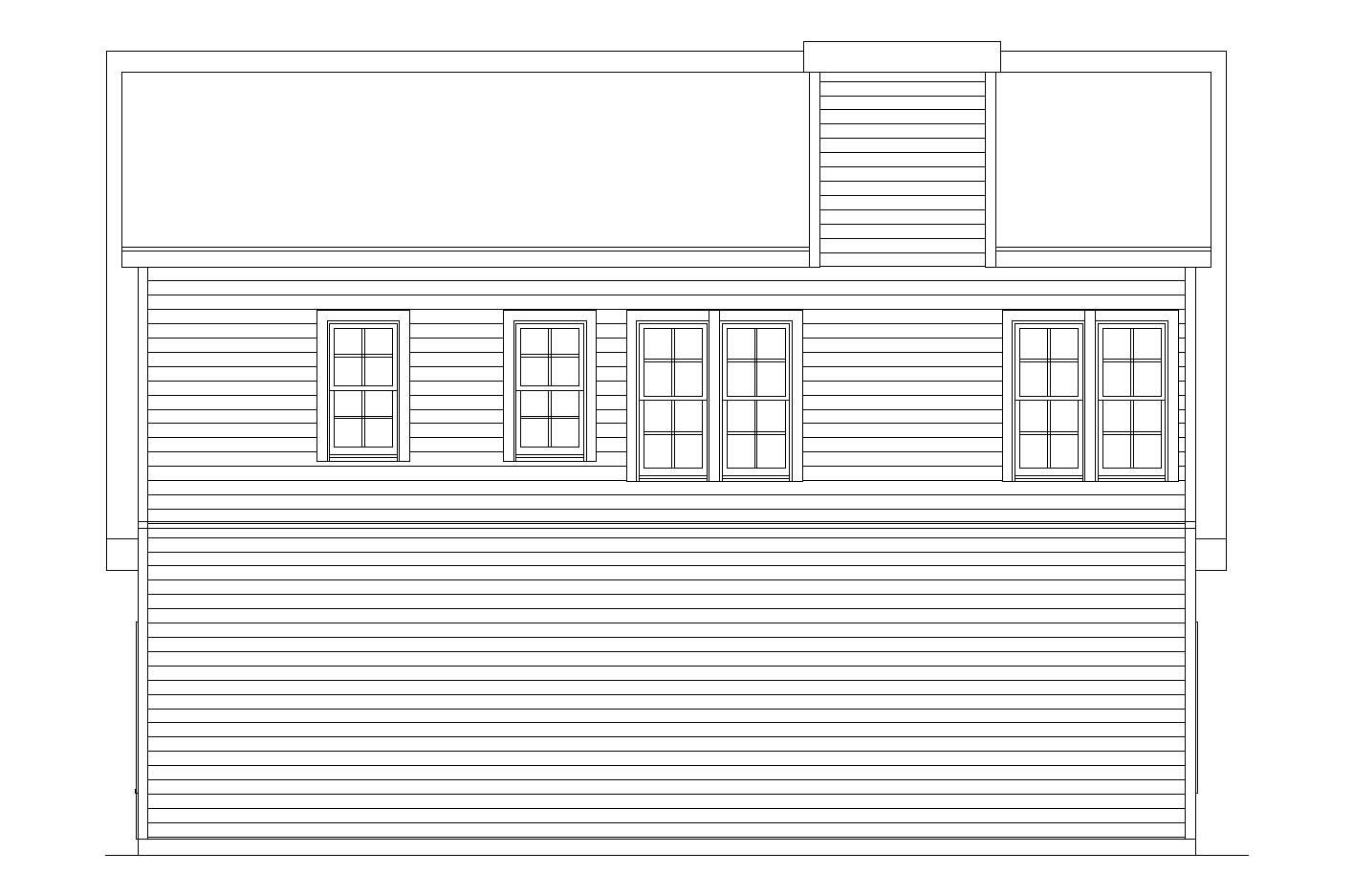 Home Plan Rear Elevation of this 1-Bedroom,906 Sq Ft Plan -163-1041