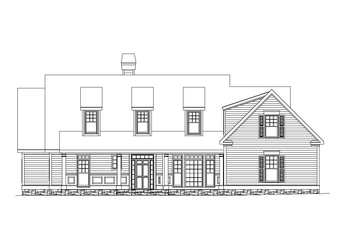 Home Plan Front Elevation of this 3-Bedroom,2831 Sq Ft Plan -163-1043