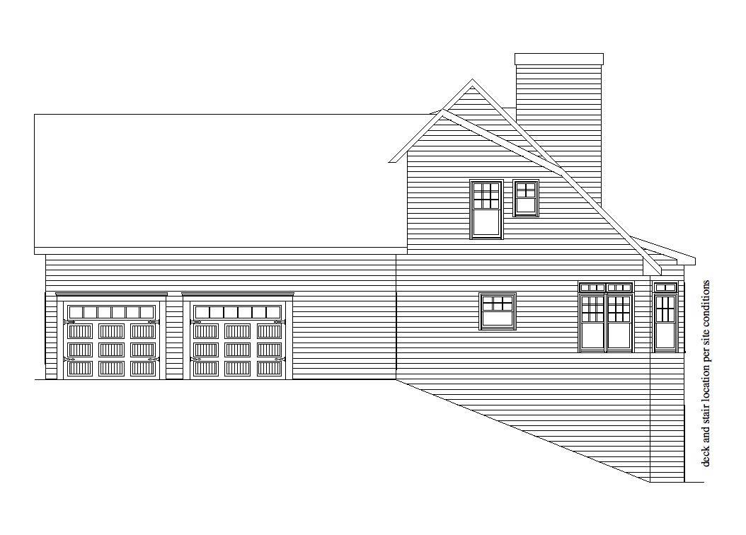 Home Plan Right Elevation of this 3-Bedroom,2831 Sq Ft Plan -163-1043