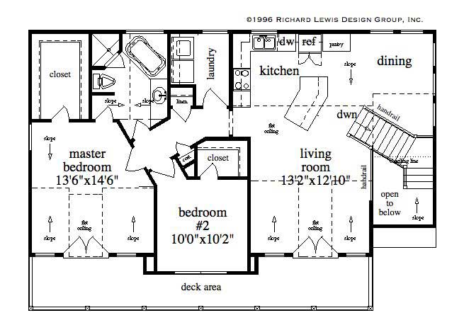 Floor Plan Second Story of Garage Plan #163-1045