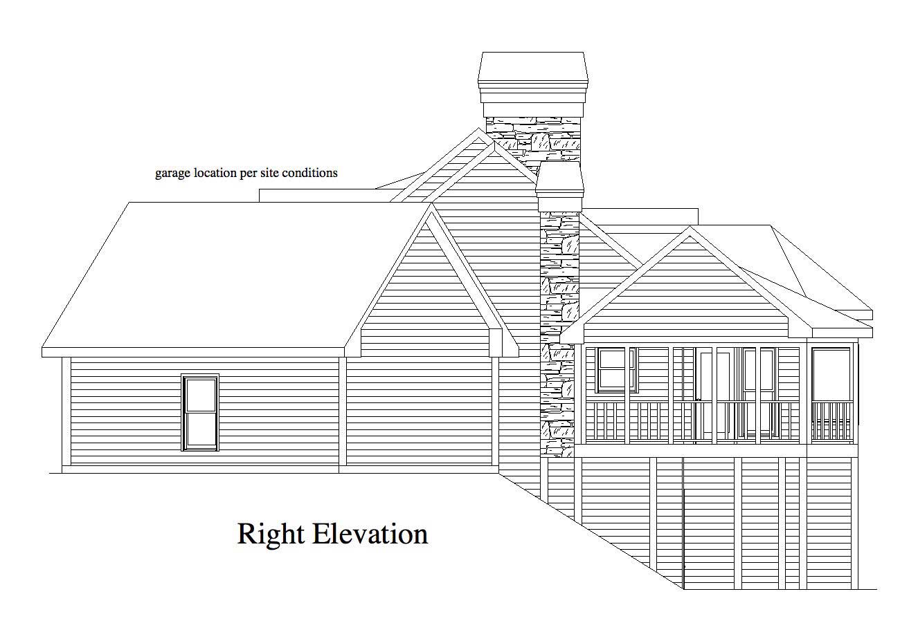 Home Plan Right Elevation of this 4-Bedroom,3231 Sq Ft Plan -163-1048