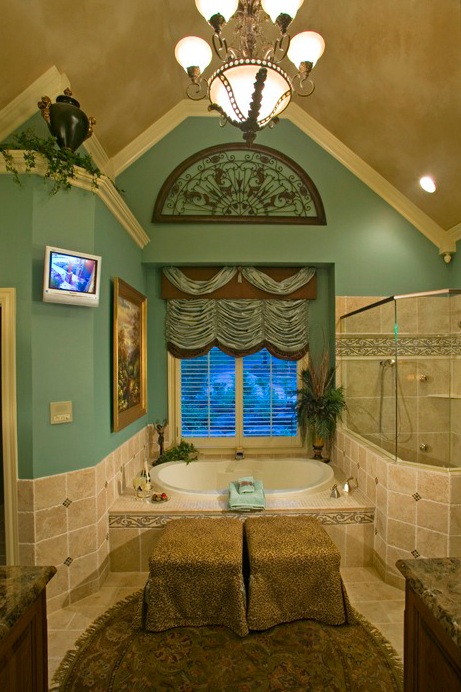 Master Bathroom: Tub of this 5-Bedroom,4225 Sq Ft Plan -163-1052