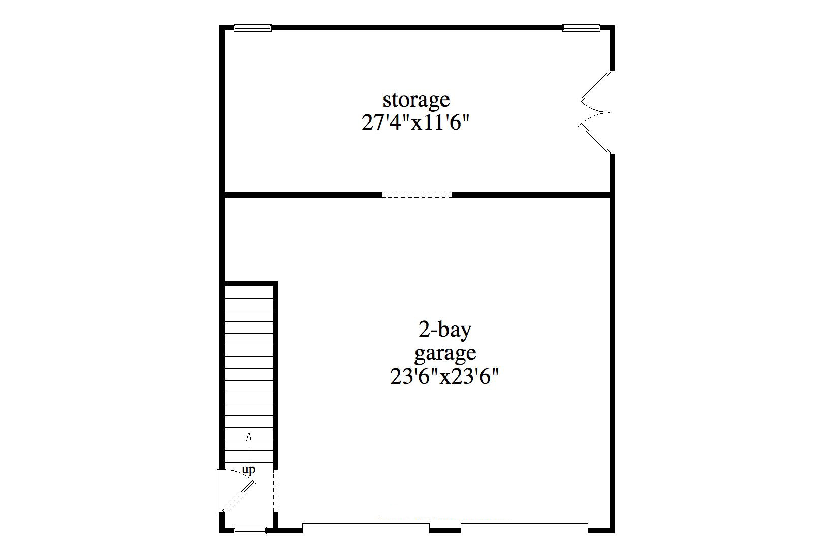 Floor Plan First Story of Craftsman Plan #163-1064