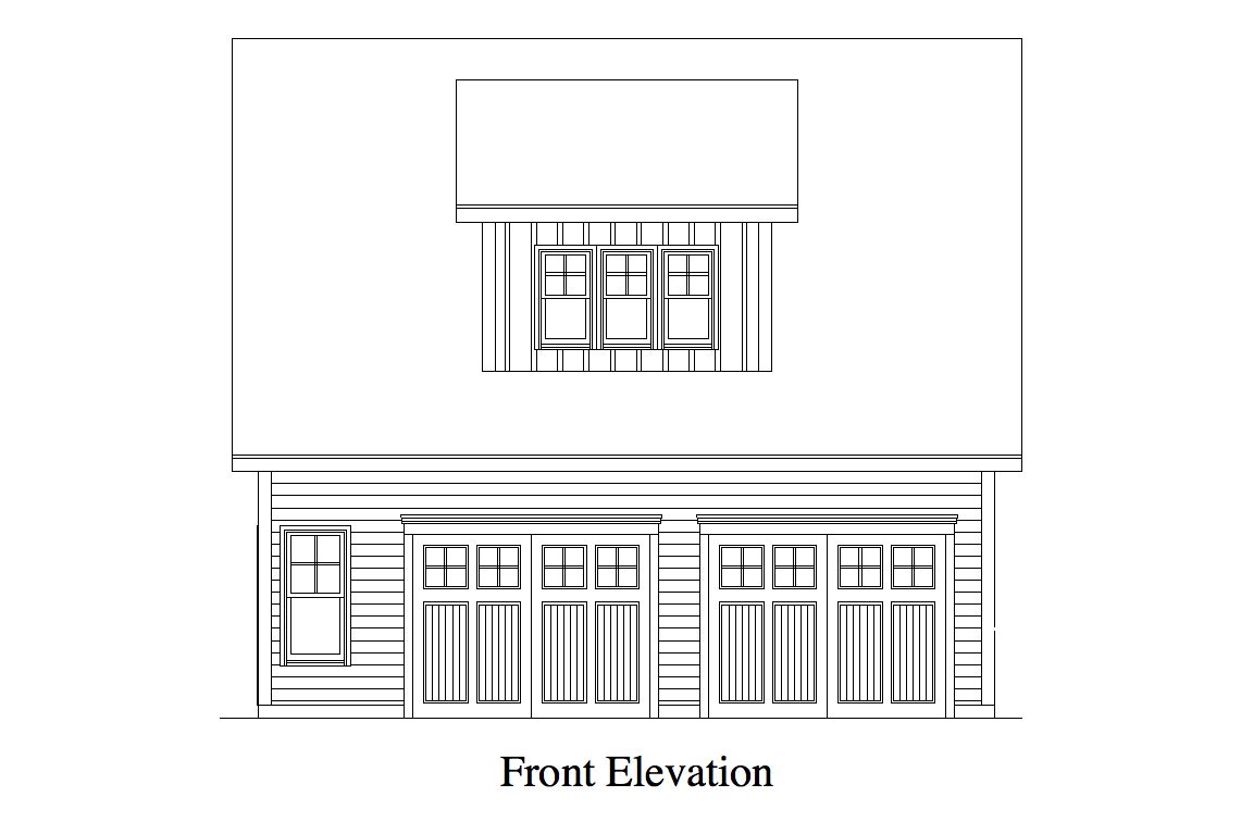 Home Plan Front Elevation of this 0-Bedroom,900 Sq Ft Plan -163-1064