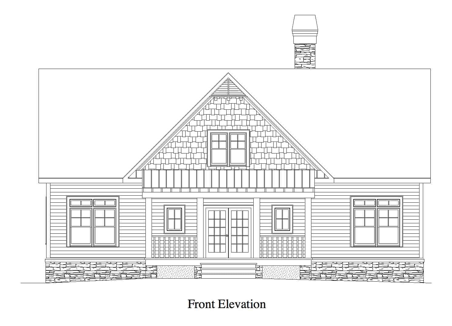 Home Plan Front Elevation of this 3-Bedroom,2630 Sq Ft Plan -163-1080