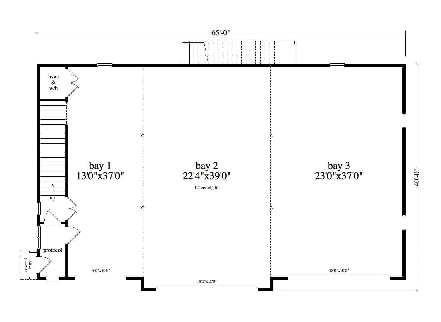 Garage of Garage Plan #163-1090