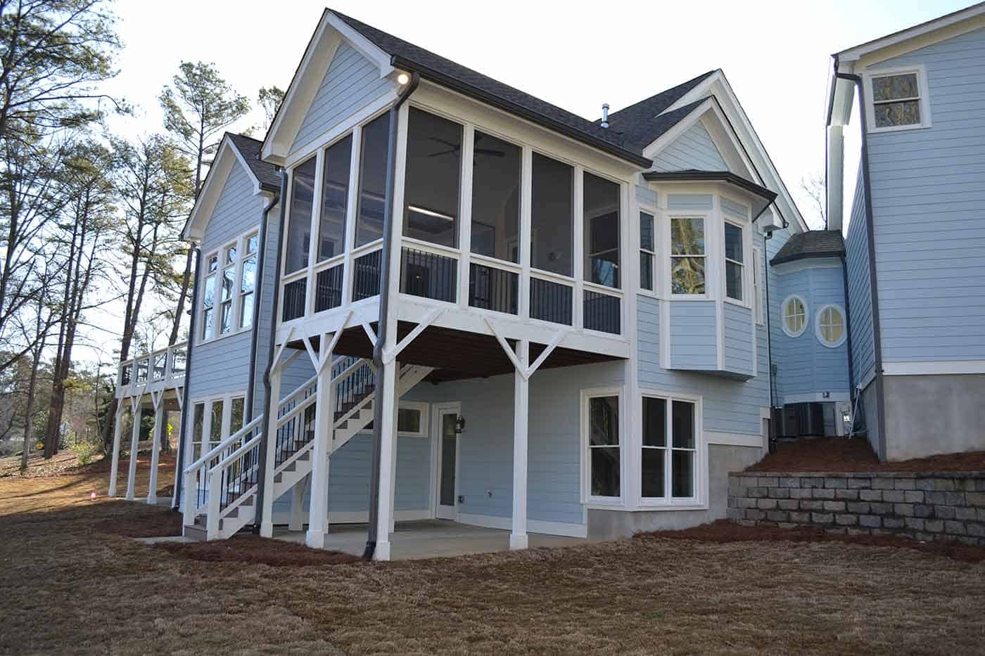 Rear View of this 2-Bedroom,2339 Sq Ft Plan -163-1091