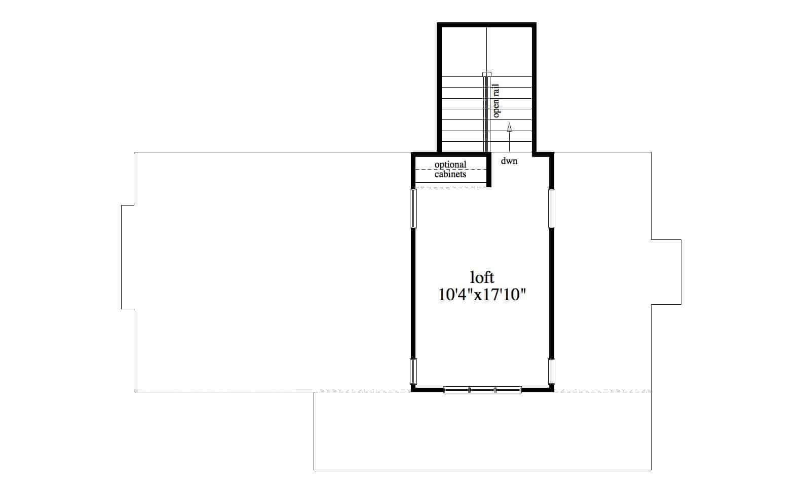 Bonus Room of Ranch Plan #163-1092