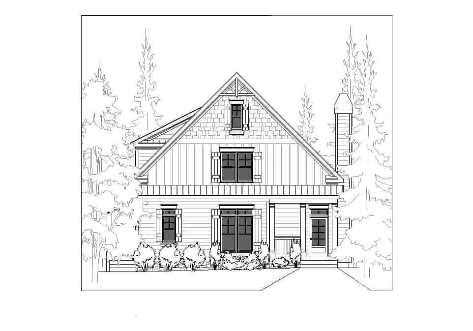 Home Plan Front Elevation of this 3-Bedroom,2280 Sq Ft Plan -163-1093