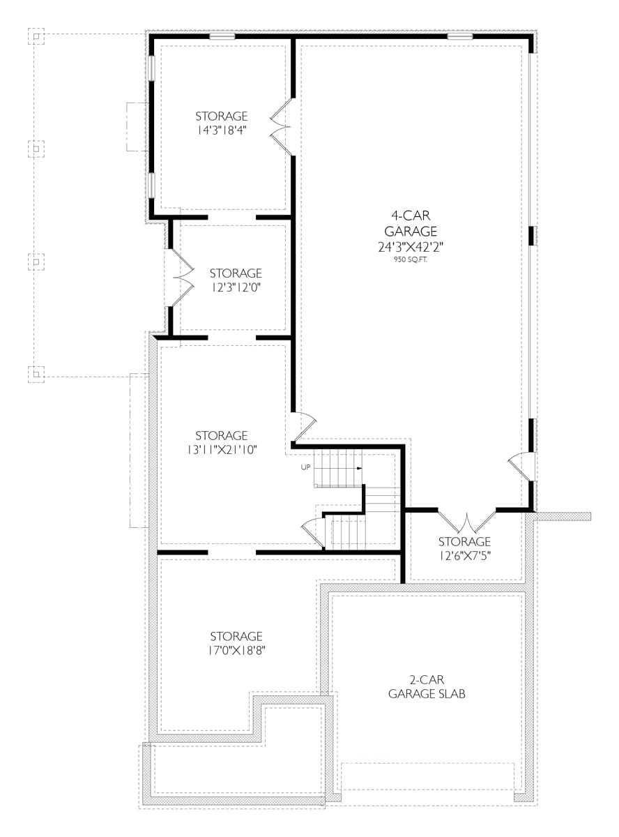 Basement of French Plan #163-1104