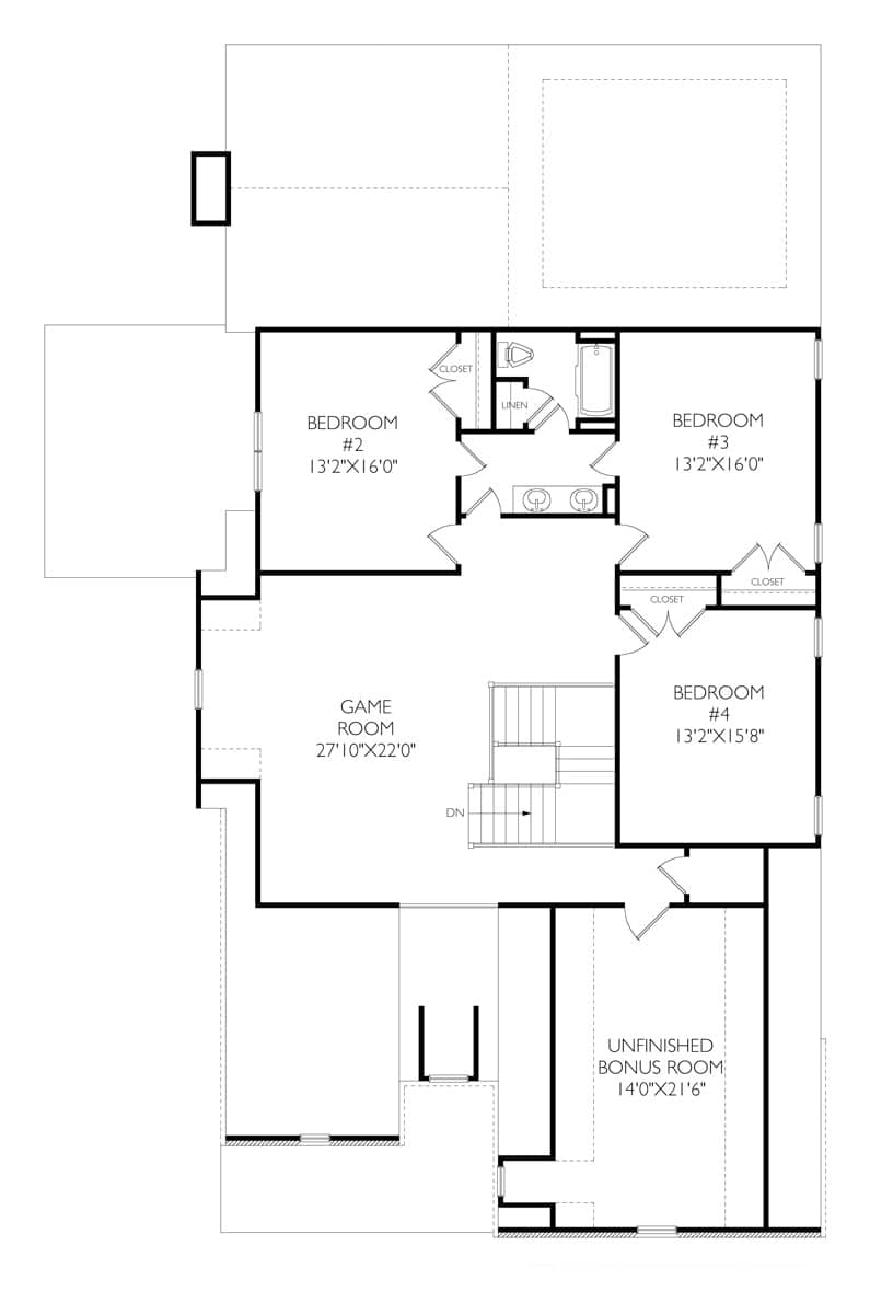 Upper Level of French Plan #163-1104