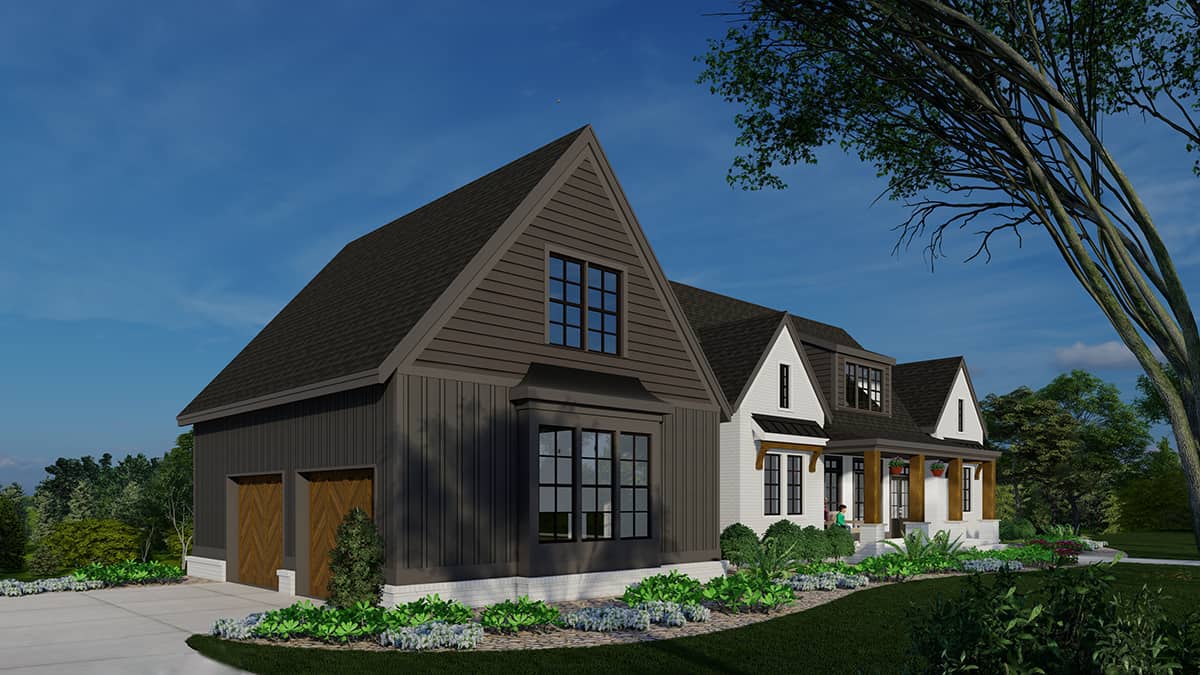 Left Side View of this 3-Bedroom,2365 Sq Ft Plan -163-1107