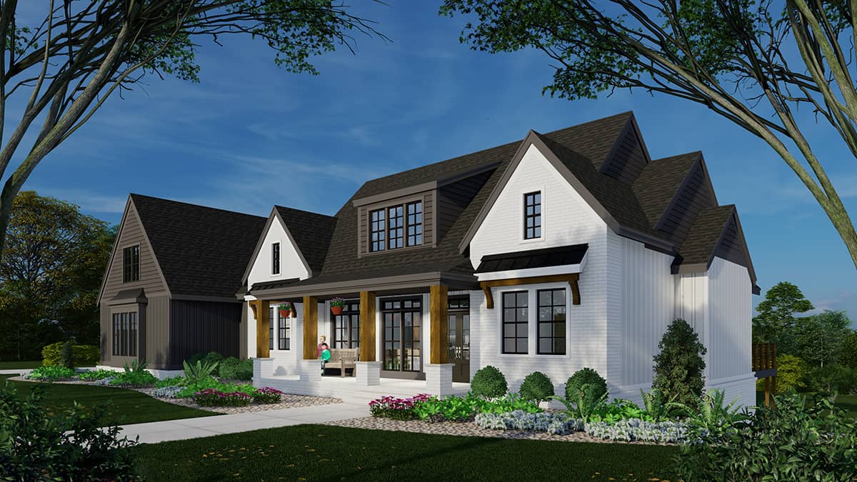 Right Side View of this 3-Bedroom,2365 Sq Ft Plan -163-1107