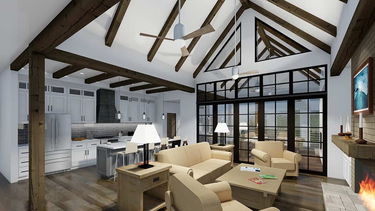 Living Room of this 3-Bedroom,2365 Sq Ft Plan -163-1107