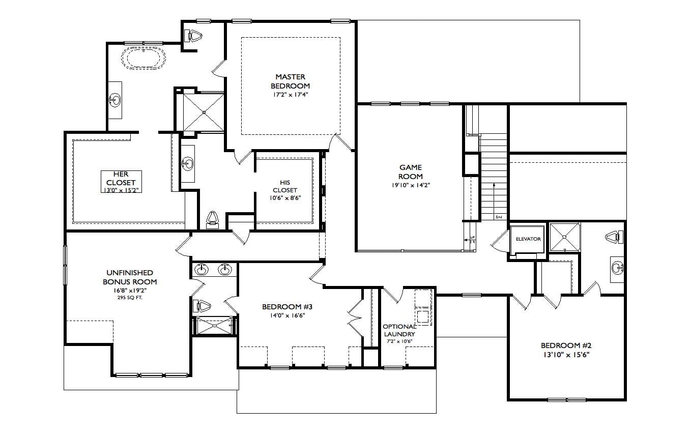 Upper Level of Cape Cod Plan #163-1108