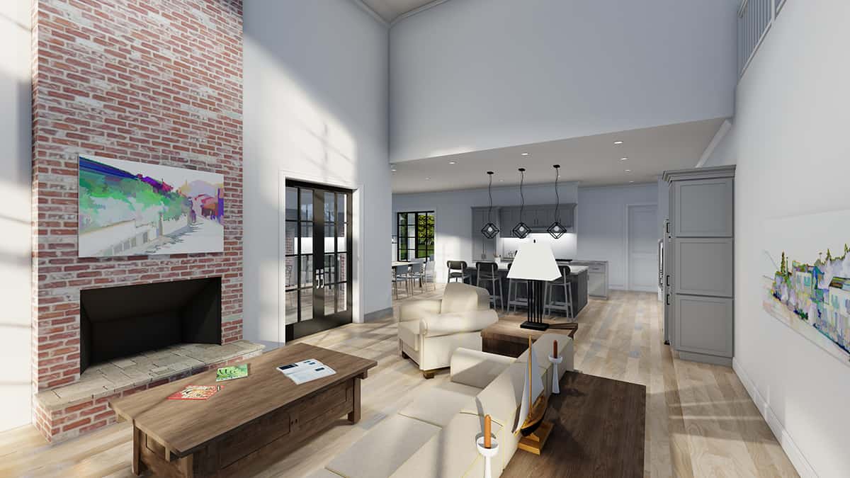 Great Room of this 4-Bedroom,4175 Sq Ft Plan -163-1112