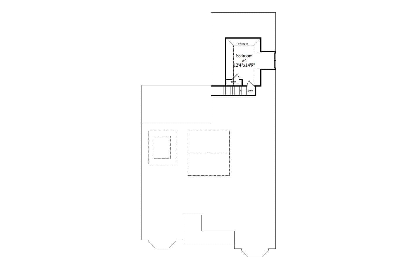 Upper Level of French Plan #163-1114