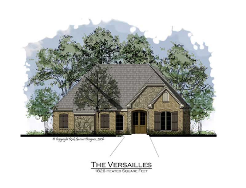Color Rendering of this house plan.