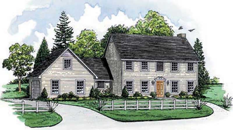 Color Rendering of this house plan