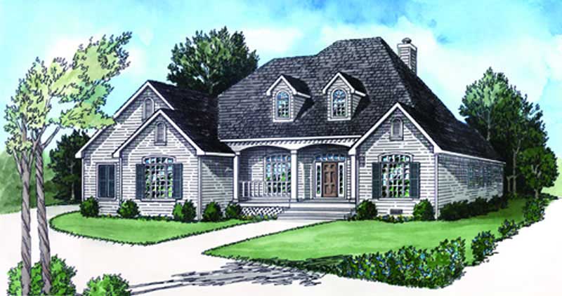 Color Rendering of this house plan