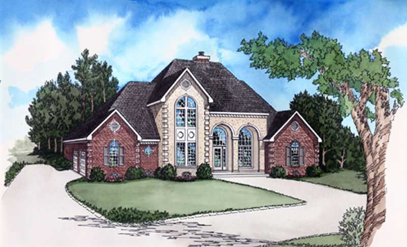 Color Rendering of this house plan