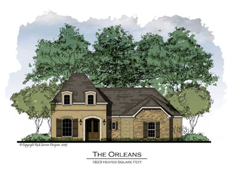 Color Rendering of this house plan