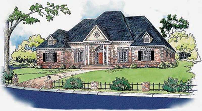 Color Rendering of this house plan