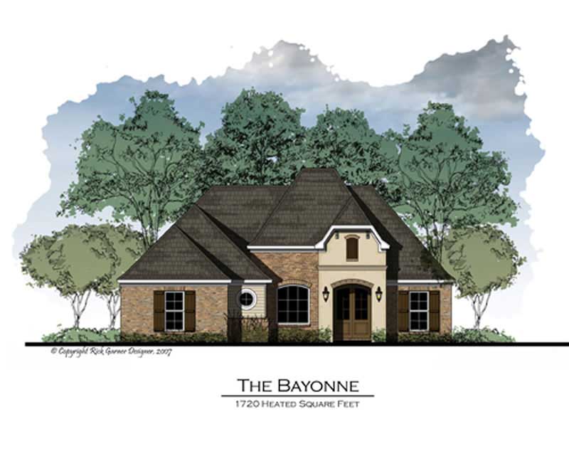 Color Rendering of this house plan