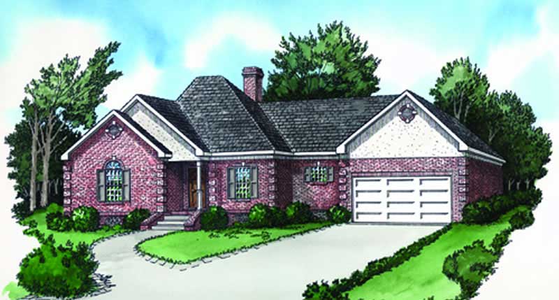 Color Rendering of this house plan