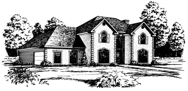 Main image for European house plan # 1905