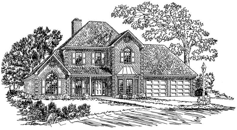 Main image for Georgian home plan # 1862