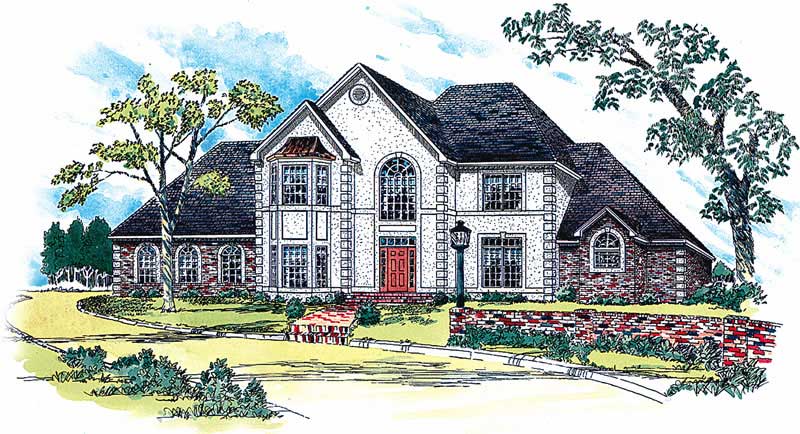 European Homeplans Front Elevation