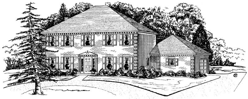 Main image for Georgian home plan # 1878