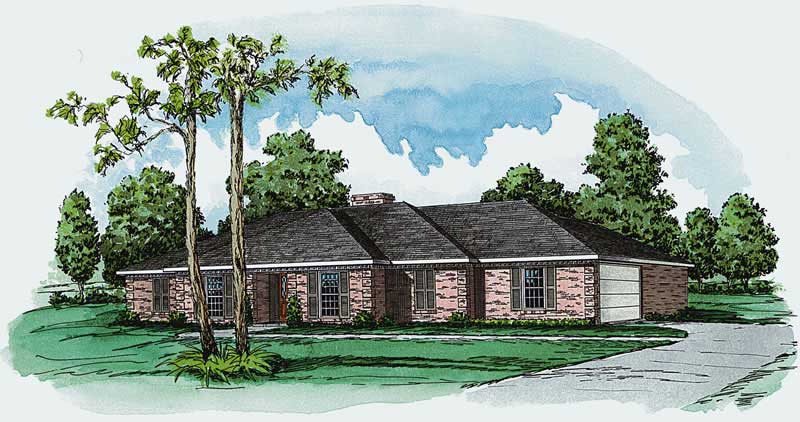 European homeplans color rendering.