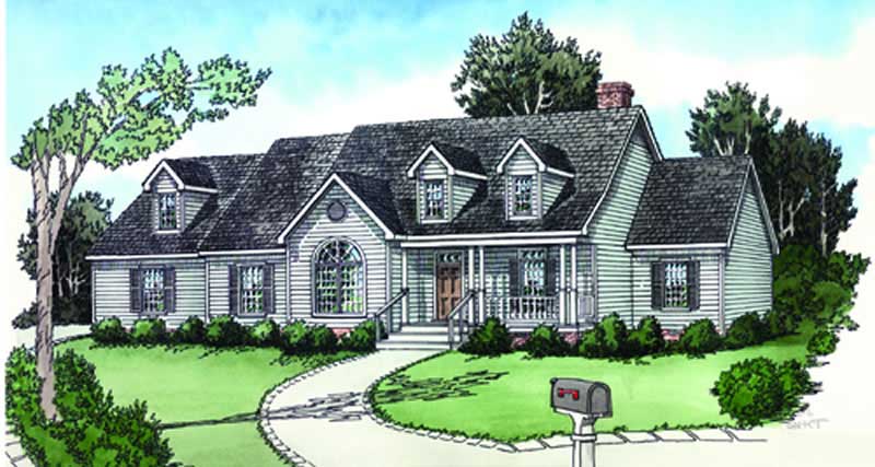 Color Rendering of this house plan