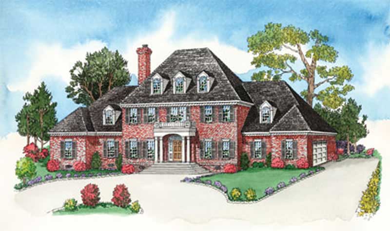 European Home Plans color rendering.