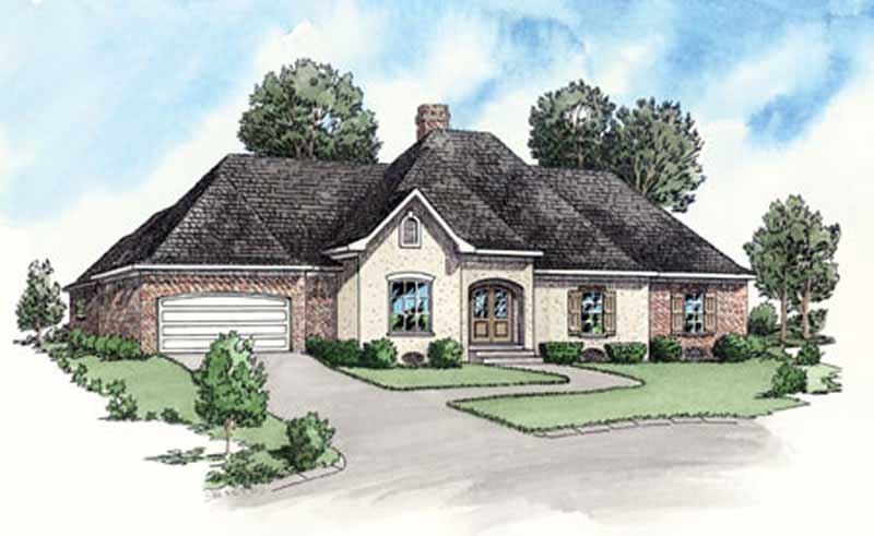 Color rendering of European Homeplans # 9173