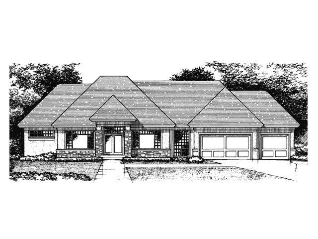Front Elevation of Ranch House Plans CLS-4500.