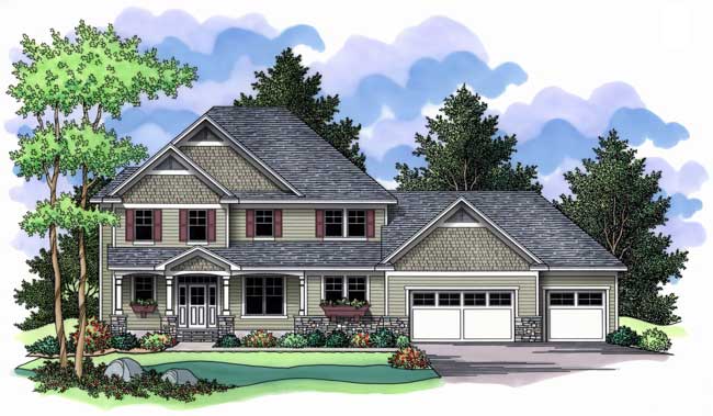 Country Houseplnsa front elevation CLS-2635.