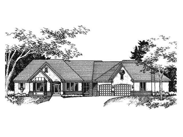 European Houseplans CLS-4900 Front Elevation.