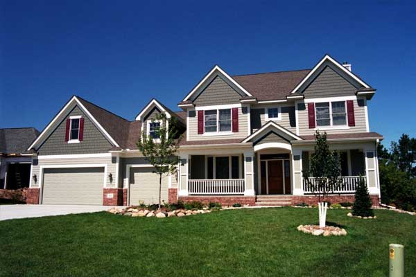 Country Houseplans CLS-3219 front elevation.