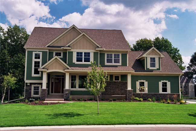Front elevation photo for Country Homeplans CLS-3507.