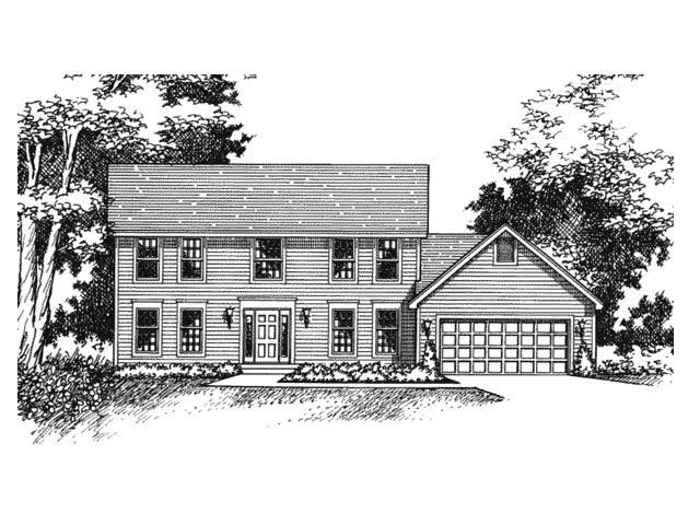 Home Plan Front Elevation of this 4-Bedroom,2169 Sq Ft Plan -165-1081