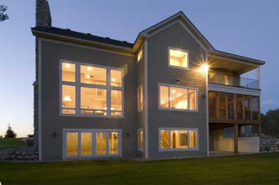 Home Plan Rear Elevation of this 3-Bedroom,3289 Sq Ft Plan -165-1090