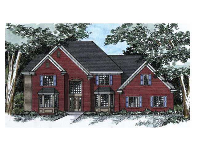 Colored rendering of European Homeplans CLS-3206.