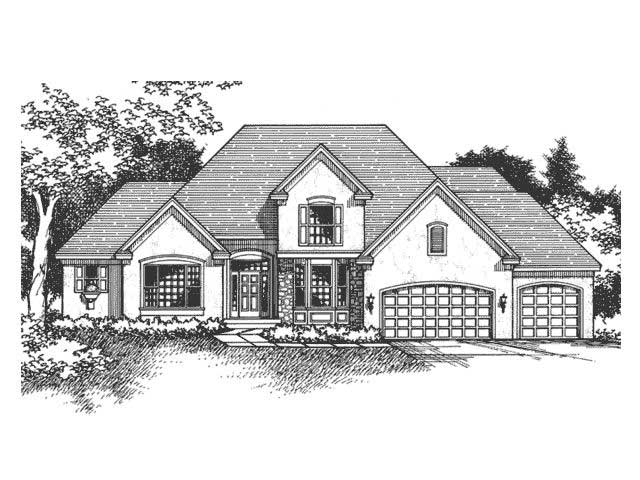 European Homeplans CLS-2700 front elevation.