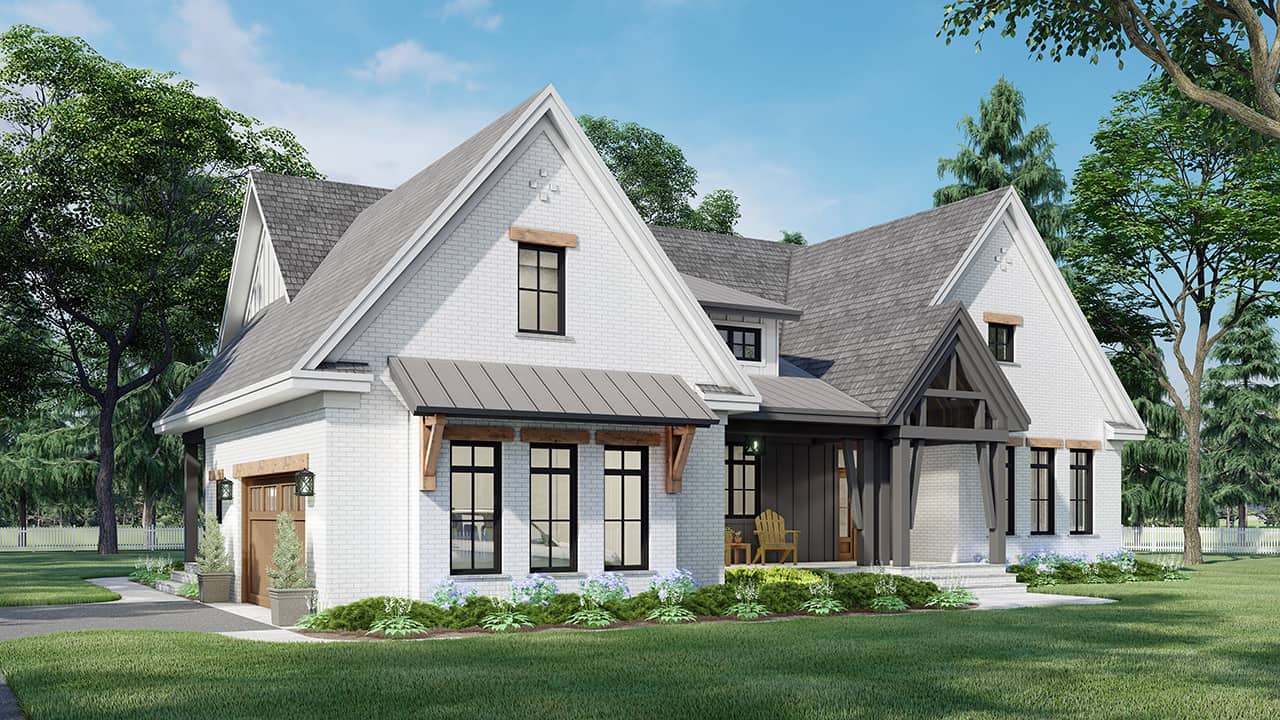 Front View of this 3-Bedroom, 2336 Sq Ft Plan - 165-1154