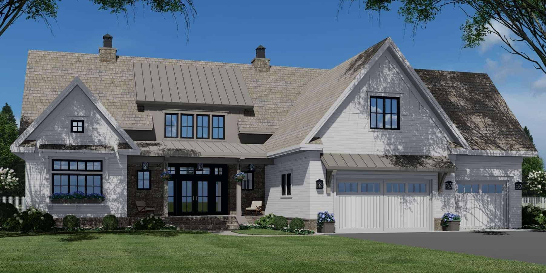 Garage of this 4-Bedroom, 3319 Sq Ft Plan - 165-1158