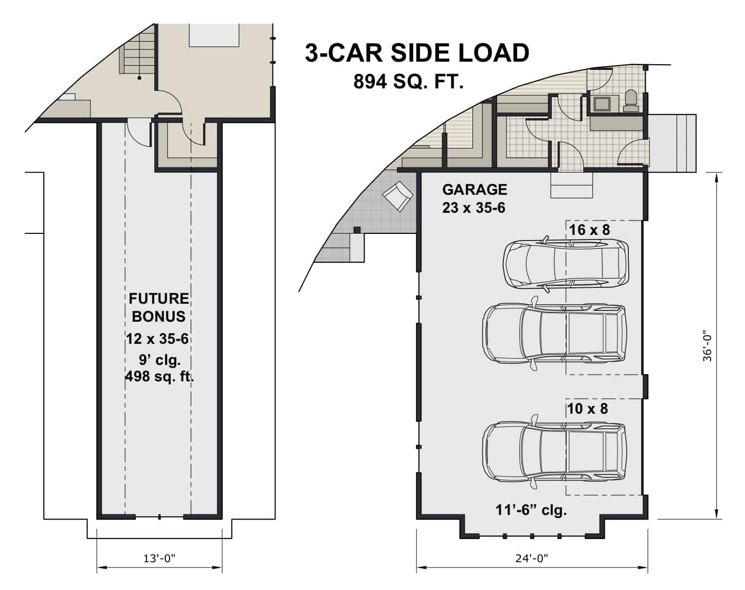 Garage of Contemporary Plan #165-1158