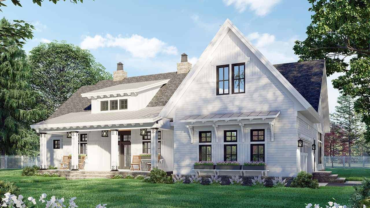Right Side View of this 3-Bedroom, 2385 Sq Ft Plan - 165-1159